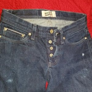 Naked and Famous Denim selvedge WeirdGuy Jeans 30